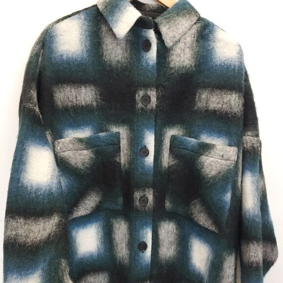 IRO Paris Women's Coat Harwel Wool Blend Button Down Coat - Picture 9 of 15